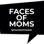 Logo: Spechblase mit den Worten "Faces of Moms"